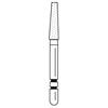 Two Striper® Diamond Burs – FG Long, 5/Pkg - Coarse, Green, Taper Flat End, # L701, 1.8 mm Major/1.1 mm Minor Diameter, 7.0 mm Length