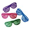 Shutter Shade Sunglasses, Assorted Colors, 6", 12/Pkg