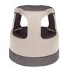 Scooter Stool, Gray, 15-7/16" W x 15" H x 15-7/16" D