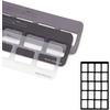 Film Mount Charts – 30 Series EZ-Tab® Gray, Open Window, Plastics, 20 Windows, Vertical Bitewing, Film Size #2, 100/Pkg