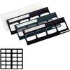 Film Mount Charts – EZ-View® Vinyl Pocket, Series 20, Clear, 100/Pkg - 20 Windows, Bitewing, Film Size #2, 1 Fold