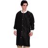 Extra-Safe™ Jackets and Lab Coats – Knee Length Coats, 10/Pkg - Black, Extra Small