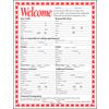 Pediatric Patient Information, Red Tooth Border, 8-1/2" W x 11" H, 100/Pkg