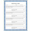 Medical History Update, Blue Tooth Border, 8-1/2" W x 11" H, 100/Pkg