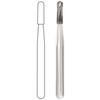 Midwest® Operative Carbide Burs, FG - Straight Crosscut Dome End, # 1158, 1.2 mm Diameter, 3.7 mm Length, 100/Box