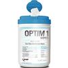 Optim® 1 One-Step Disinfectant Wipes - Sheet Size: 10" x 10", 60/Pkg