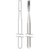 Midwest® Surgical Carbide Burs, FGOS - Straight Flat End Crosscut, # 557, 1.0 mm Diameter, 3.7 mm Length, 2/Pkg