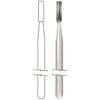 Midwest® Surgical Carbide Burs, FGOS - Straight Flat End Crosscut, # 558, 1.2 mm Diameter, 3.7 mm Length, 2/Pkg