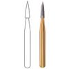 Midwest® Trimming and Finishing Carbide Burs, FG - Needle 12 Blade, # 7902, 1.0 mm Diameter, 3.6 mm Length, 2/Pkg