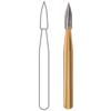 Midwest® Trimming and Finishing Carbide Burs, FG - Needle 12 Blade, # 7903, 1.2 mm Diameter, 3.8 mm Length, 2/Pkg
