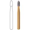 Midwest® Trimming and Finishing Carbide Burs, FG - Egg 12 Blade, # 7404, 1.4 mm Diameter, 3.0 mm Length, 2/Pkg
