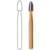 Midwest® Trimming and Finishing Carbide Burs, FG - Egg 12 Blade, # 7406, 1.8 mm Diameter, 3.4 mm Length, 2/Pkg