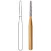 Midwest® Trimming and Finishing Carbide Burs, FG - Extra Long Tapered 12 Blade, # 7642, 1.0 mm Diameter, 5.7 mm Length, 2/Pkg