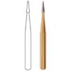 Midwest® Trimming and Finishing Carbide Burs, FG - Taper T-Series 12 Blade, # 7114 T-1, 0.9 mm Diameter, 2.9 mm Length, 2/Pkg