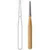 Midwest® Trimming and Finishing Carbide Burs, FG - Extra Long Taper 30 Blade, # 9642, 1.0 mm Diameter, 5.7 mm Length, 2/Pkg