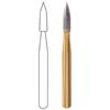 Midwest® Trimming and Finishing Carbide Burs – FG - Needle 30 Blade, # 9904, 1.4 mm Diameter, 5.2 mm Length, 2/Pkg