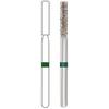 Midwest® Once™ Single Use Diamond Bur – FG, 25/Pkg - Coarse, Green, Cylinder Flat End, # 837, 1.6 mm Diameter, 8.0 mm Length