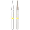 Midwest® Diamond Bur, FG - Extra Fine, Yellow, Needle, # 859, 2.4 mm Diameter, 10.0 mm Length, 5/Pkg