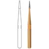 Midwest® Esthetic Finishing Burs, FG - Safe End Taper 12 Blade, # 7114S, 0.9 mm Diameter, 2.9 mm Length, 2/Pkg