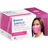 Safe+Mask® Master Series Earloop Masks, 50/Box - ASTM Level 3, Fuchsia