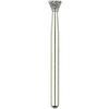Robot® Point Diamond Burs – FG, Medium, White, Inverted Cone - # 013, 2.5 mm Diameter, 1.7 mm Length
