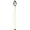 Robot® Point Diamond Burs – FG - Medium, White, Flame, # 257, 2.2 mm Diameter, 3.5 mm Length