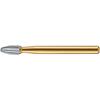 Kavo Kerr™ Trimming & Finishing Carbide Burs – Latch, 10/Pkg - Egg 12 Flute, # 7406, 1.8 mm Diameter, 3.4 mm Length