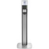 PURELL® MESSENGER™ ES8 Floor Stand with Dispenser - Silver Panel, Graphite Dispenser