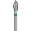 Patterson® Ultrasharp Diamond Burs – FG Standard, Coarse, Bud, Pointed Football Diamond, 5/Pkg - # 368-023, 2.3 mm Diameter, 5.0 mm Length