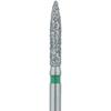 Patterson® Ultrasharp Diamond Burs – FG Standard, 5/Pkg - Coarse, Flame, # 862-016, 1.6 mm Diameter, 8.0 mm Length