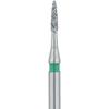 Patterson® Ultrasharp Diamond Burs – FG Standard, Coarse, Flame, 5/Pkg - # 858-010, 1.0 mm Diameter, 4.0 mm Length