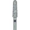 Patterson® Ultrasharp Diamond Burs – FG Standard, Super Coarse, 5/Pkg - Round End Taper, Chamfer Diamond, # 856-025, 2.5 mm Diameter, 8.0 mm Length