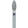 Patterson® Ultrasharp Diamond Burs – FG Standard, Super Coarse, 5/Pkg - Bud, Pointed Football Diamond, # 368-023, 2.3 mm Diameter, 5.0 mm Length