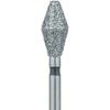 Patterson® Ultrasharp Diamond Burs – FG Standard, Super Coarse, 5/Pkg - Double Cone, Barrel Diamond, # 811L-037, 3.7 mm Diameter, 7.0 mm Length