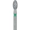 Patterson® Ultrasharp Diamond Burs – FG Standard, 5/Pkg - Coarse, Egg, Football Diamond, # 379-023, 2.3 mm Diameter, 4.2 mm Length
