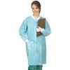 Defend® Disposable Lab Coats, 10/Pkg - Sky Blue, Extra Large