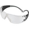 ProVision® Flexiwrap Safety Eyewear, Black Frame - Gray Tip, Clear Lens