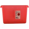 SharpSafety™ In-Room™ Sharps Container with Mailbox Style Lid - 2 Gallon, Red