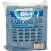 Defend+Plus Full Length Lab Coats, 10/Pkg - Ceil Blue, Large