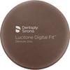 Lucitone Digital Fit™ Denture Disk – 98.5 mm Diameter, 30 mm Thickness, Full Denture Arch Upper/Lower - Dark Pink, Veined