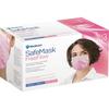 Medicom® SafeMask® FreeFlow™ Procedure Earloop Face Masks – ASTM F2100 Level 3, 50/Pkg - Pink