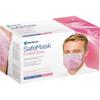 Medicom® SafeMask® FreeFlow™ Procedure Earloop Face Masks – ASTM F2100 Level 2, 50/Pkg - Pink