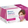 Safe+Mask® Master Series Earloop Masks, 50/Box - ASTM Level 2, Azalea Festival (Bright Fuchsia)
