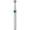 Patterson® Sterile Single-Use Diamond Burs – FG, Coarse, Green, Round, # 801, 25/Pkg - 1.8 mm Head Diameter