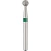 Patterson® Sterile Single-Use Diamond Burs – FG, Coarse, Green, Round, # 801, 25/Pkg - 2.3 mm Head Diameter