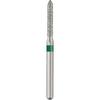 Patterson® Sterile Single-Use Diamond Burs – FG, Coarse, Green, Modified Beveled Cylinder, # 878, 25/Pkg - 1.4 mm Head Diameter