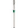 Patterson® Sterile Single-Use Diamond Burs – FG, Coarse, Green, Flat End Cylinder, # 835, 25/Pkg - 1.0 mm Head Diameter