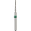 Patterson® Sterile Single-Use Diamond Burs – FG, Coarse, Green, Round End Taper Long, # 856, 25/Pkg - 1.2 mm Head Diameter