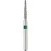 Patterson® Sterile Single-Use Diamond Burs – FG, Coarse, Green, Round End Taper Long, # 856, 25/Pkg - 1.4 mm Head Diameter