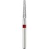 Patterson® Sterile Single-Use Diamond Burs – FG, Fine, Red, Round End Taper Long, # 856, 25/Pkg - 1.8 mm Head Diameter